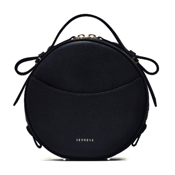 Senreve Black Circa Pebbled Leather Bag New With Tags - Picture 1 of 9